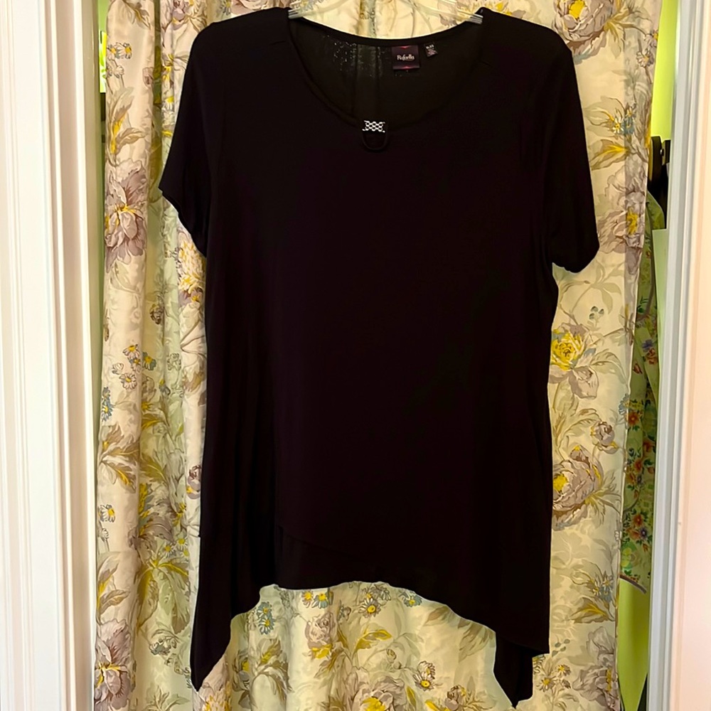New Rafaella Black Tunic Tops